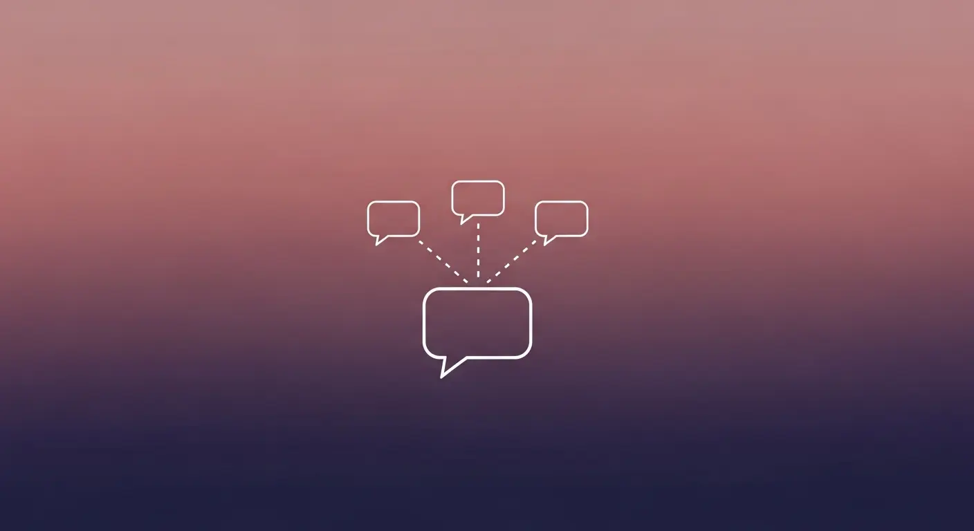 Typing indicator bubble representing a natural pause in conversation